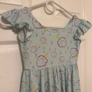 Dot dot Smile flutter sleeve dress